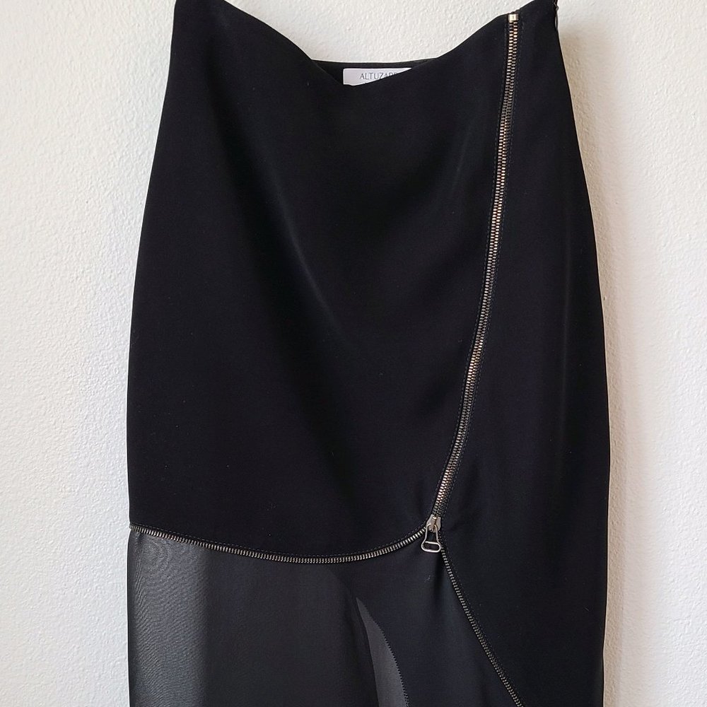 Joseph Altuzarra Pencil Skirt with Zipper Embellishment